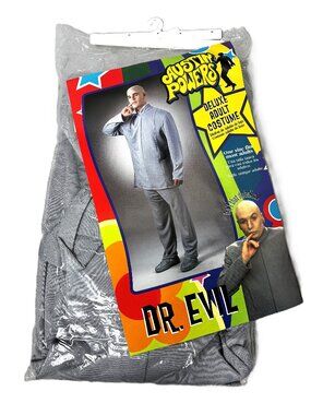 Austin Power’s Dr Evil Deluxe Adult Costume by Disguise One Size NWT NOS